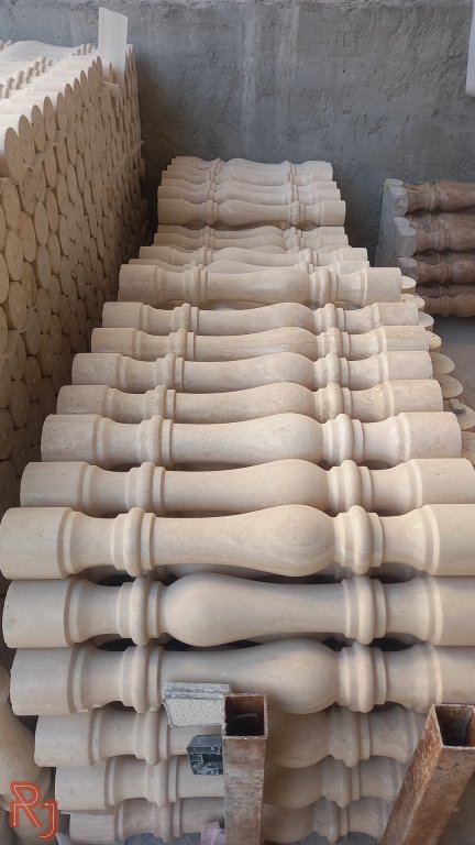 نرده پله سنگی صراحی