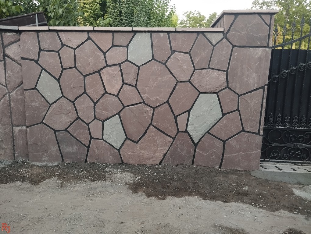 اجرای سنگ لاشه سنگ ورقه ای سنگ مالون